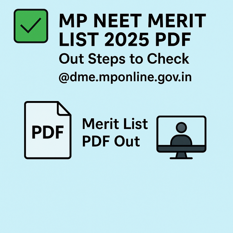 Mponline Work List.pdf MP NEET Merit List 2025 PDF Out Steps to Check @dme.mponline.gov.in ...